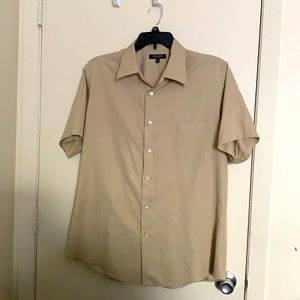MURANO Men's Button Shirt Short Sleeve XL pre owned easy care